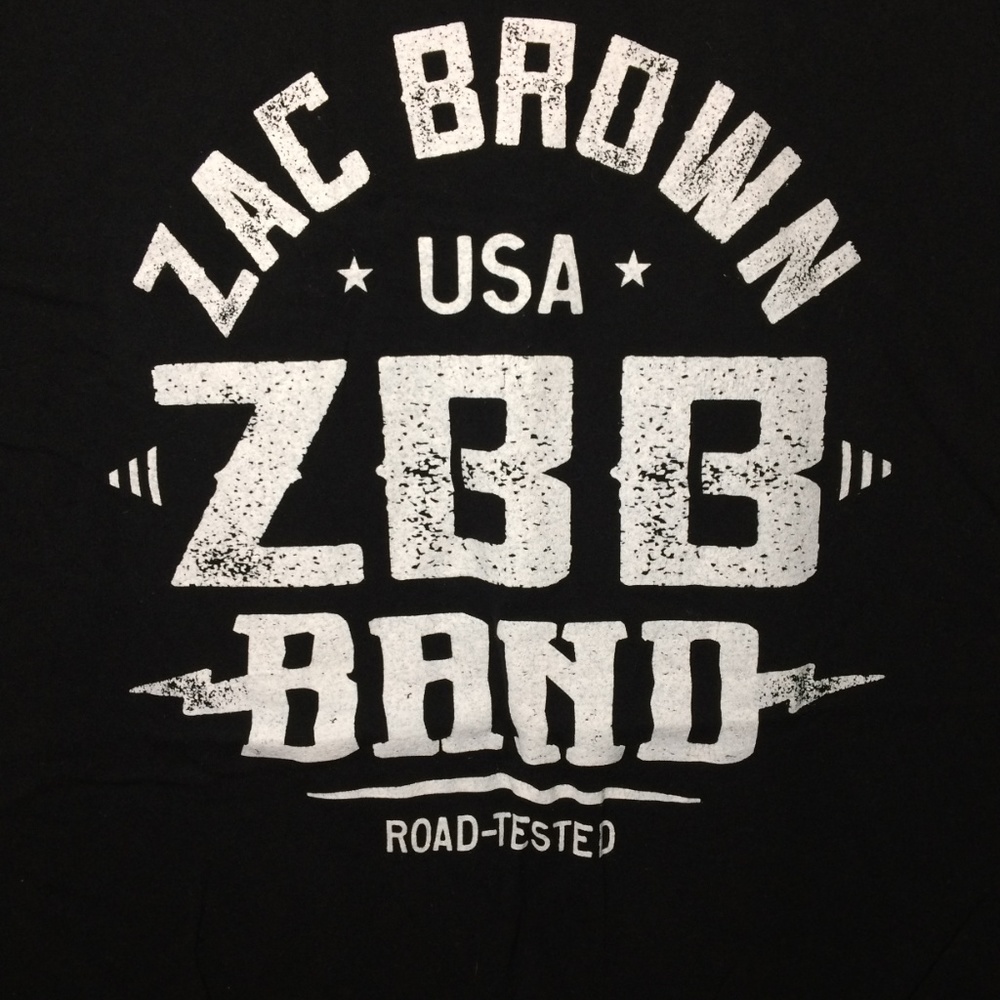 Zac Brown Band Road Tested 2014 Tour Tshirt ZBB XL